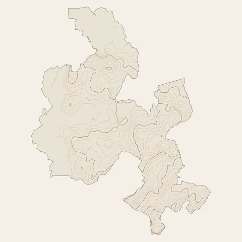 Pontorson : courbes de niveau