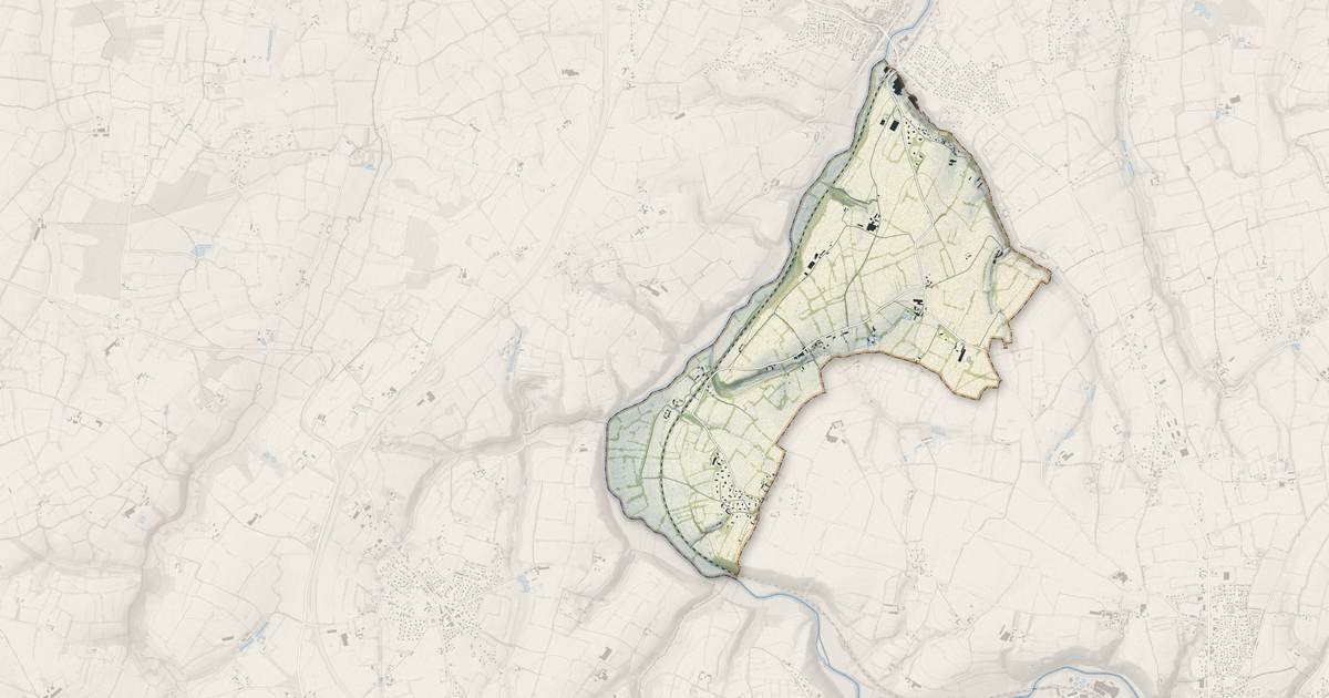 Portrait cartographique de Rampan : relief, eau, forêts, bâti et voies, calculés à partir des données de l'IGN