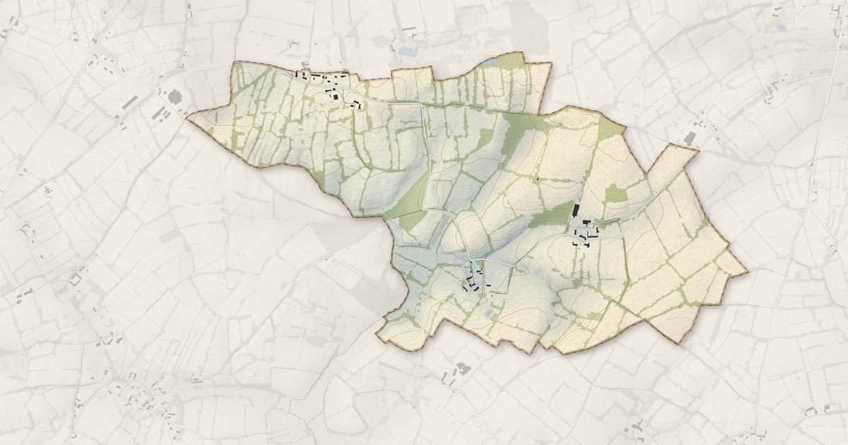 Portrait cartographique de Reigneville-Bocage : relief, eau, forêts, bâti et voies, calculés à partir des données de l'IGN