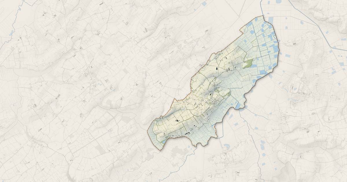 Portrait cartographique de Saint-André-de-Bohon : relief, eau, forêts, bâti et voies, calculés à partir des données de l'IGN