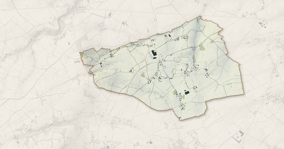 Portrait cartographique de Sainte-Geneviève : relief, eau, forêts, bâti et voies, calculés à partir des données de l'IGN