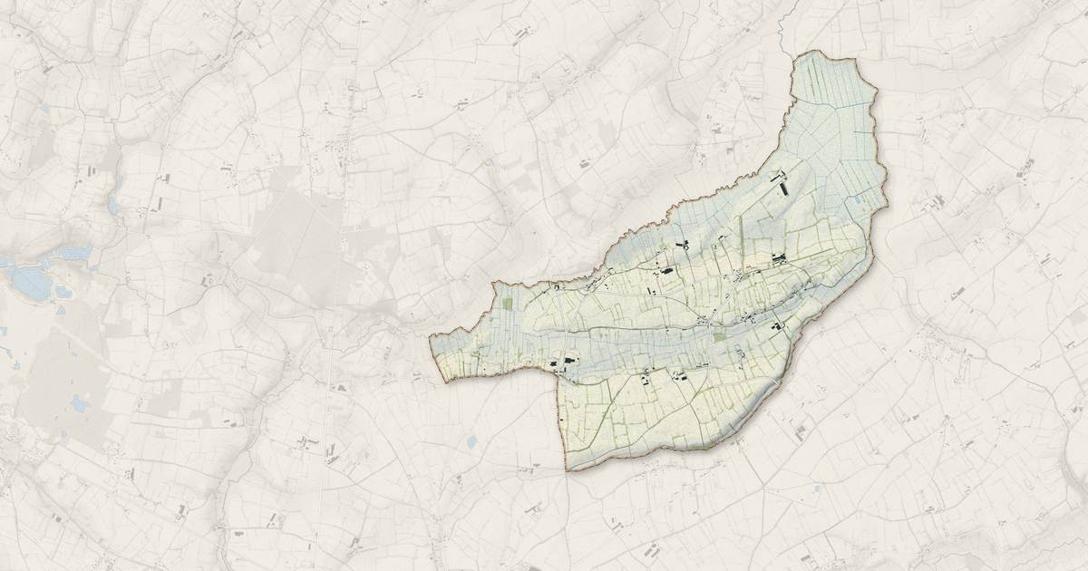 Portrait cartographique de Saint-Germain-sur-Sèves : relief, eau, forêts, bâti et voies, calculés à partir des données de l'IGN