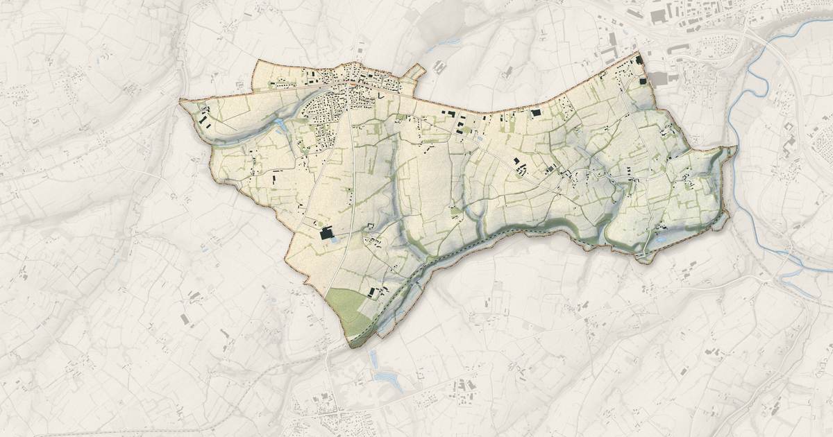 Portrait cartographique de Saint-Gilles : relief, eau, forêts, bâti et voies, calculés à partir des données de l'IGN