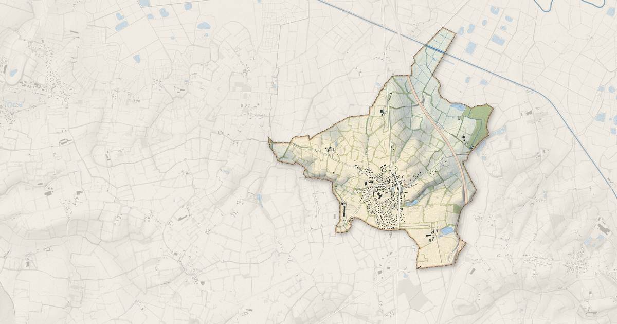 Portrait cartographique de Saint-Jean-de-Daye : relief, eau, forêts, bâti et voies, calculés à partir des données de l'IGN