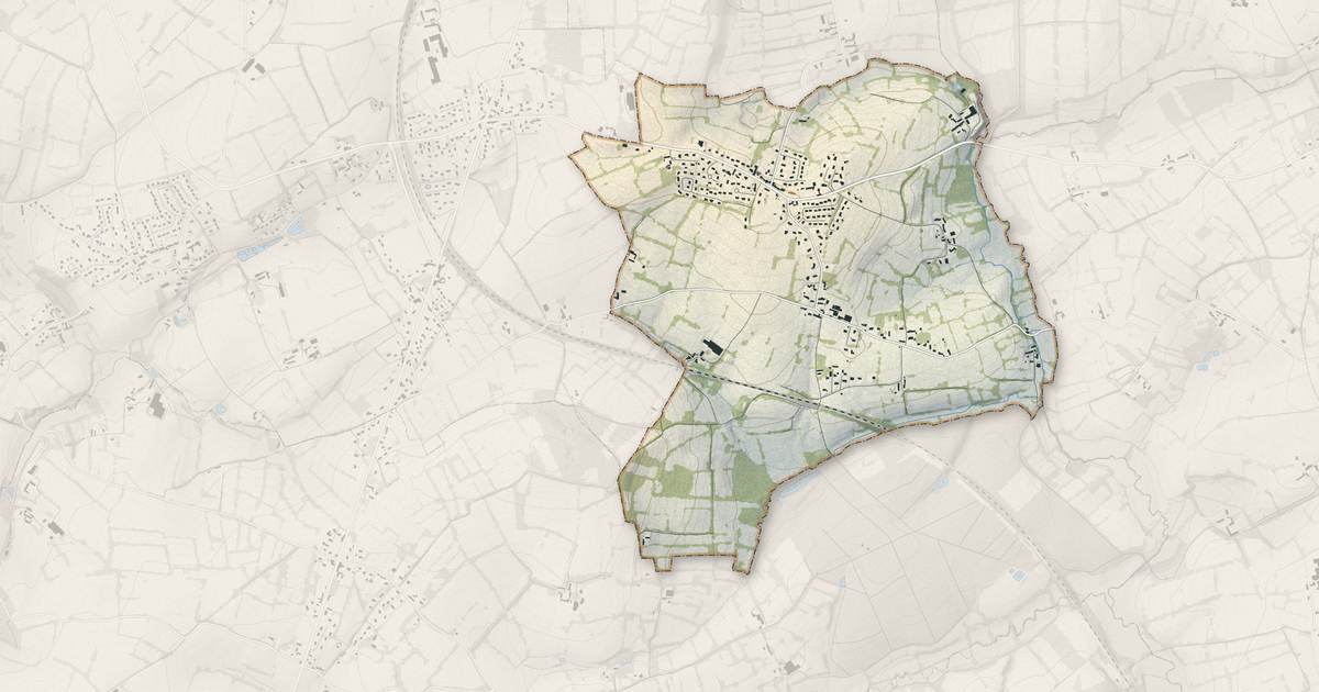 Portrait cartographique de Saint-Martin-le-Gréard : relief, eau, forêts, bâti et voies, calculés à partir des données de l'IGN