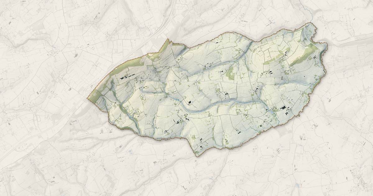 Portrait cartographique de Saint-Vigor-des-Monts : relief, eau, forêts, bâti et voies, calculés à partir des données de l'IGN
