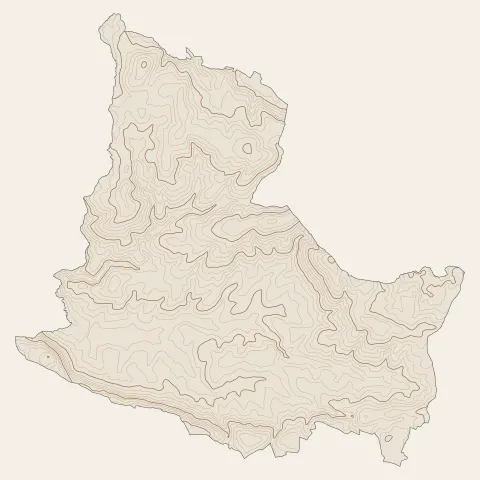 Sourdeval : courbes de niveau