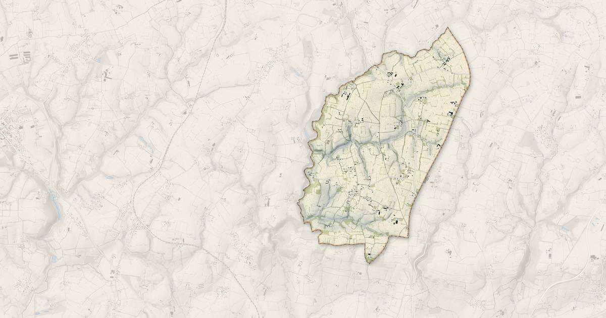 Portrait cartographique de Subligny : relief, eau, forêts, bâti et voies, calculés à partir des données de l'IGN