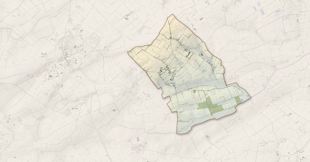 Portrait cartographique de Turqueville : relief, eau, forêts, bâti et voies, calculés à partir des données de l'IGN