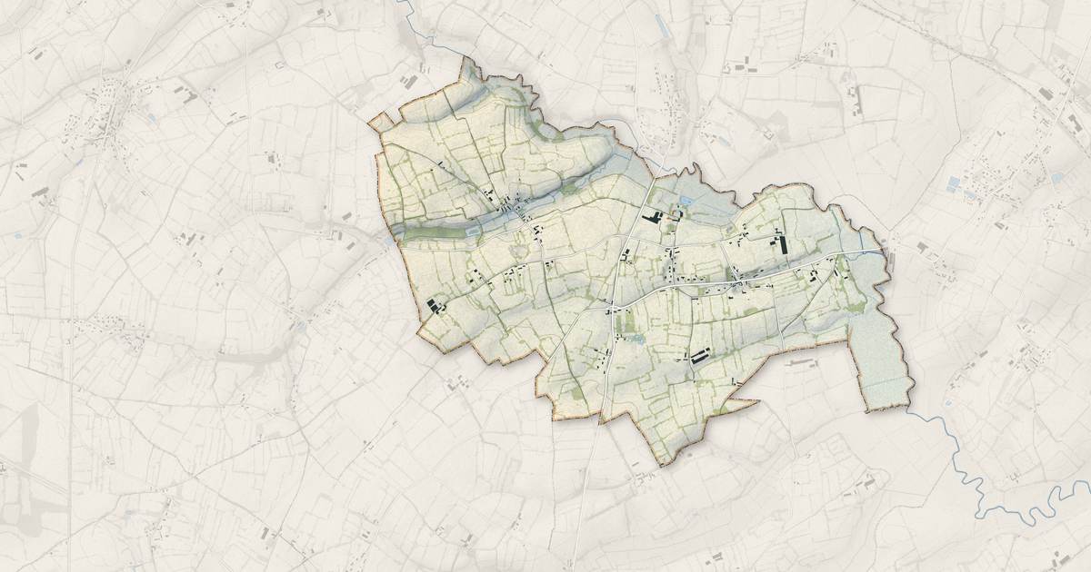Portrait cartographique de Urville : relief, eau, forêts, bâti et voies, calculés à partir des données de l'IGN