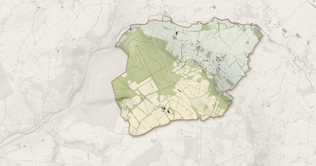Portrait cartographique de Le Vicel : relief, eau, forêts, bâti et voies, calculés à partir des données de l'IGN
