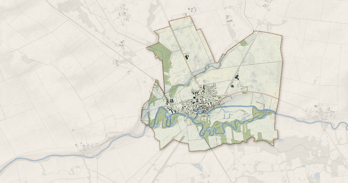 Portrait cartographique de Anglure : relief, eau, forêts, bâti et voies, calculés à partir des données de l'IGN