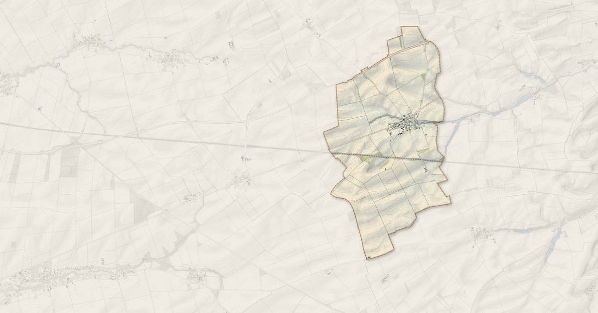 Portrait cartographique de Auve : relief, eau, forêts, bâti et voies, calculés à partir des données de l'IGN