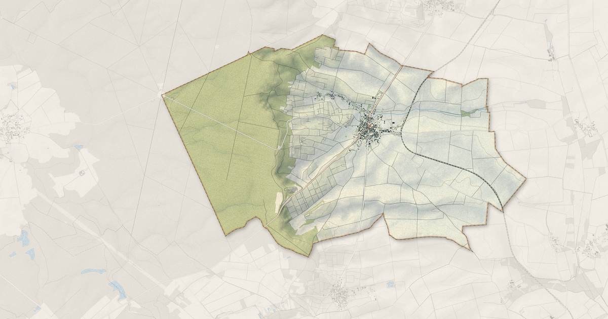 Portrait cartographique de Barbonne-Fayel : relief, eau, forêts, bâti et voies, calculés à partir des données de l'IGN