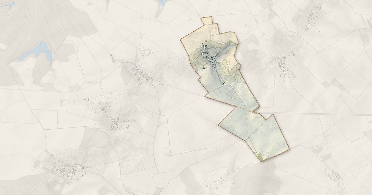 Portrait cartographique de Beaunay : relief, eau, forêts, bâti et voies, calculés à partir des données de l'IGN