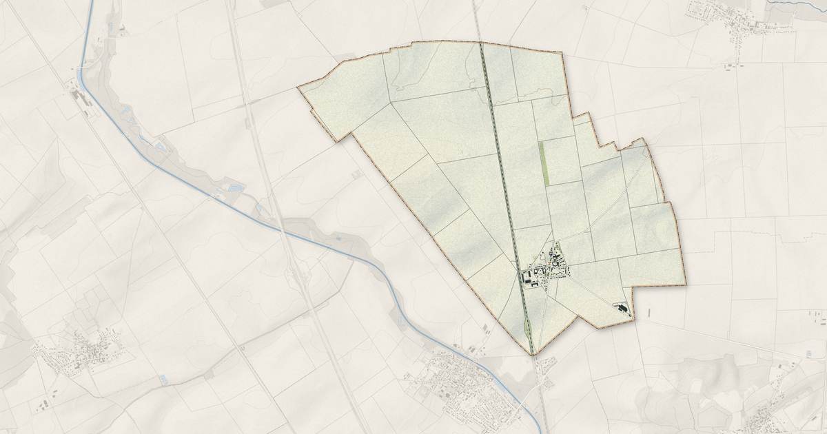 Portrait cartographique de Berméricourt : relief, eau, forêts, bâti et voies, calculés à partir des données de l'IGN