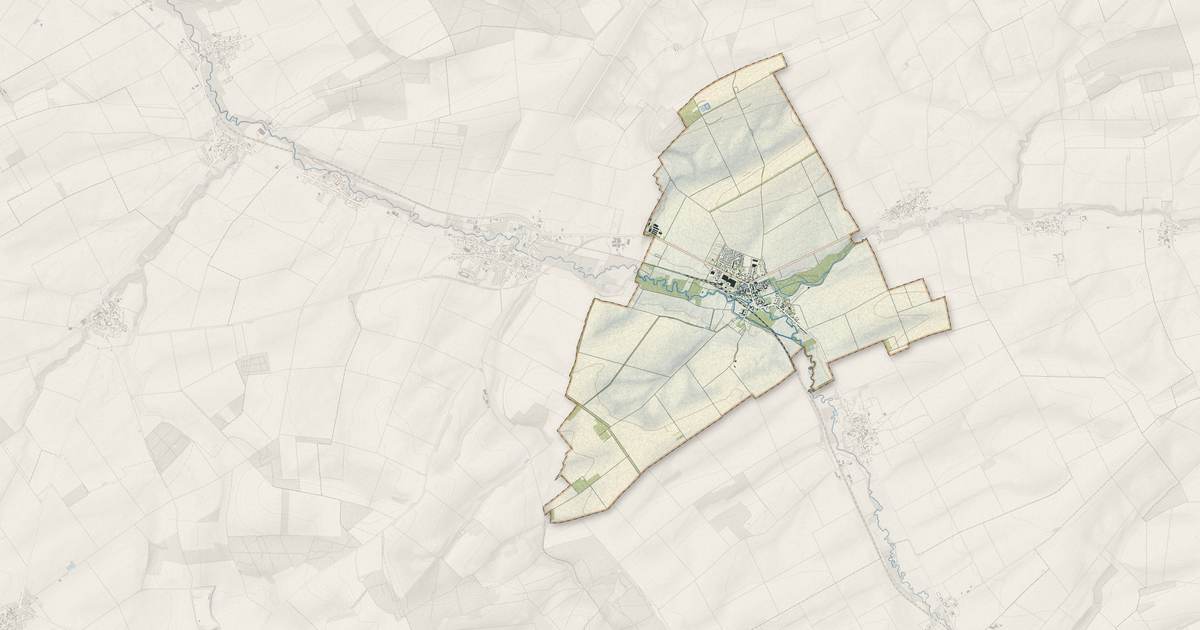 Portrait cartographique de Bétheniville : relief, eau, forêts, bâti et voies, calculés à partir des données de l'IGN