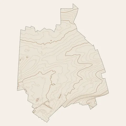 Bétheny : courbes de niveau