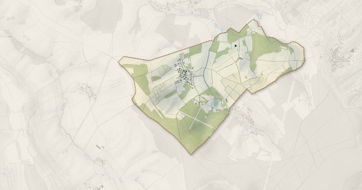 Portrait cartographique de Bouilly : relief, eau, forêts, bâti et voies, calculés à partir des données de l'IGN