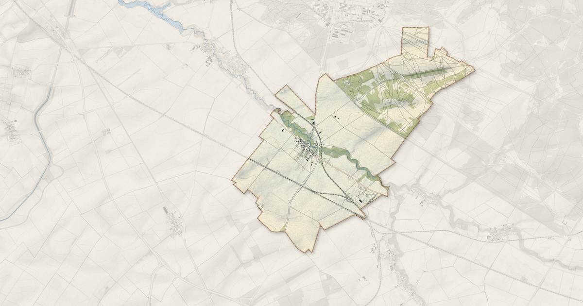 Portrait cartographique de Bouy : relief, eau, forêts, bâti et voies, calculés à partir des données de l'IGN