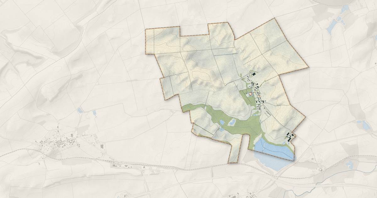 Portrait cartographique de Braux-Sainte-Cohière : relief, eau, forêts, bâti et voies, calculés à partir des données de l'IGN
