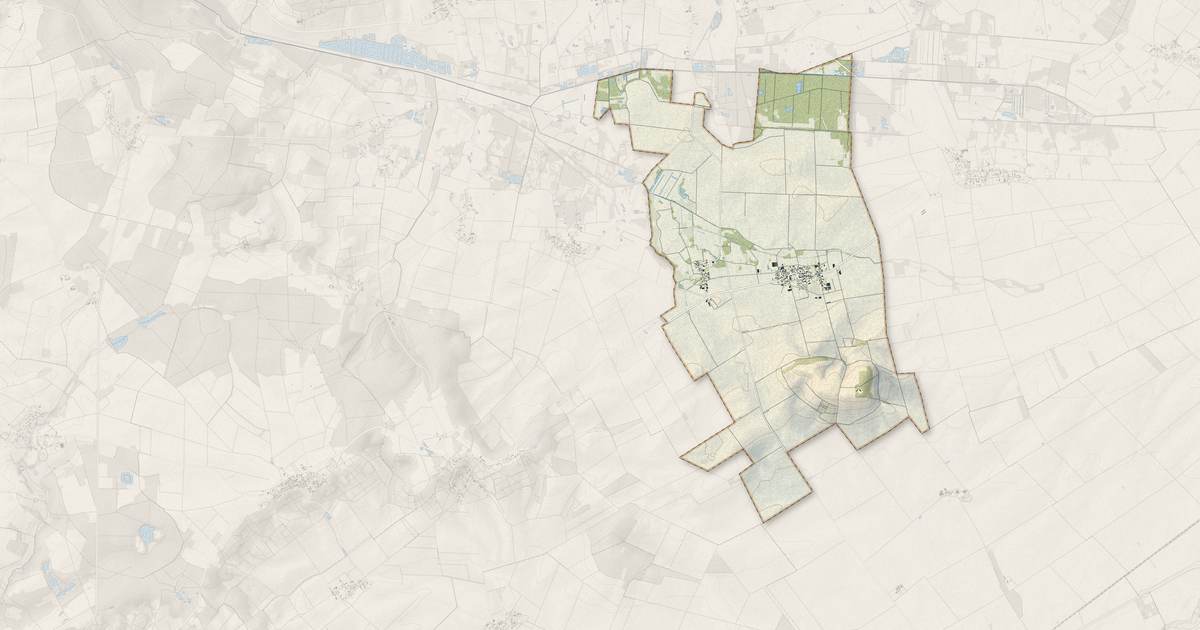 Portrait cartographique de Broussy-le-Grand : relief, eau, forêts, bâti et voies, calculés à partir des données de l'IGN