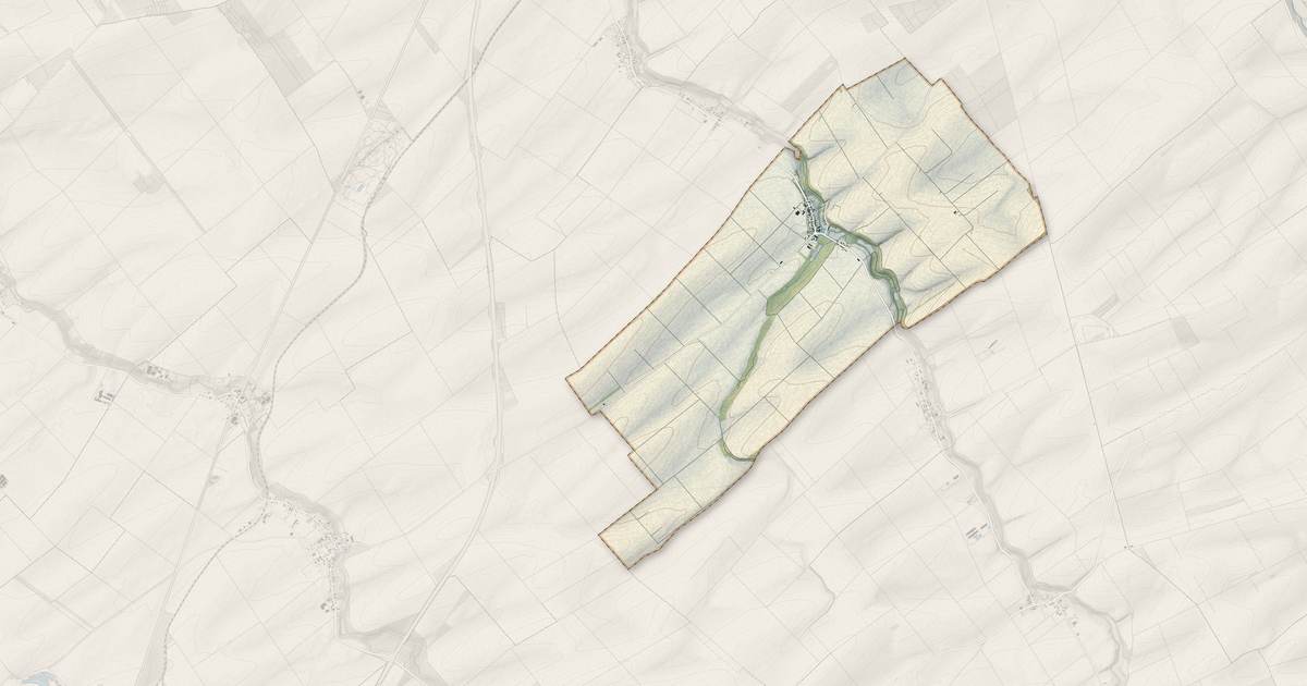 Portrait cartographique de Cernon : relief, eau, forêts, bâti et voies, calculés à partir des données de l'IGN