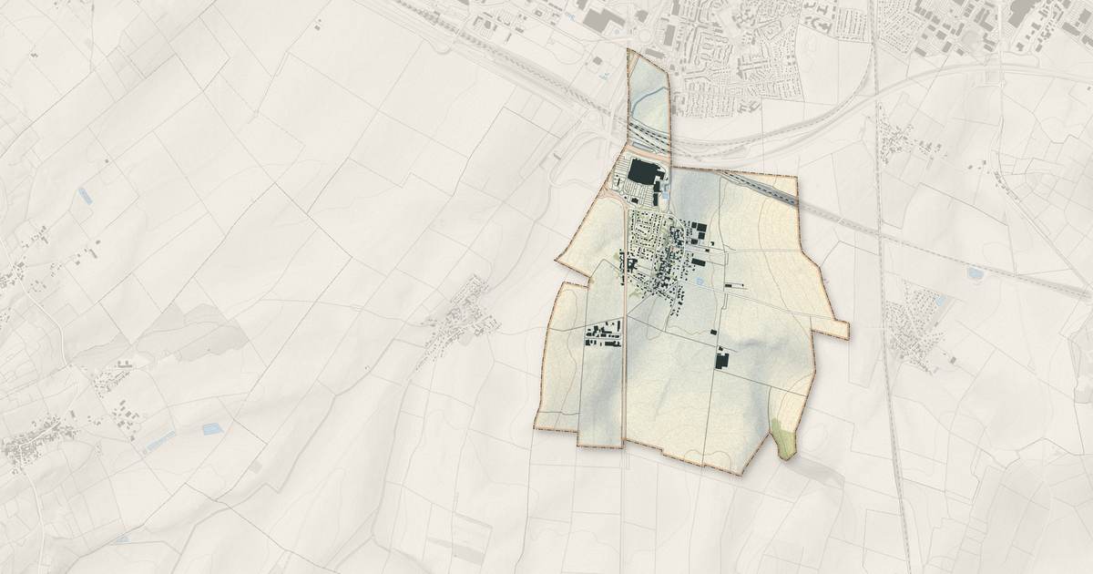 Portrait cartographique de Champfleury : relief, eau, forêts, bâti et voies, calculés à partir des données de l'IGN