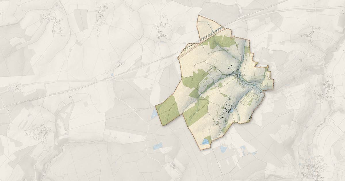 Portrait cartographique de Champvoisy : relief, eau, forêts, bâti et voies, calculés à partir des données de l'IGN