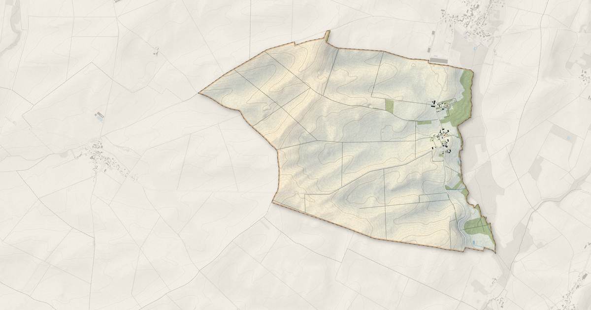 Portrait cartographique de Chapelaine : relief, eau, forêts, bâti et voies, calculés à partir des données de l'IGN