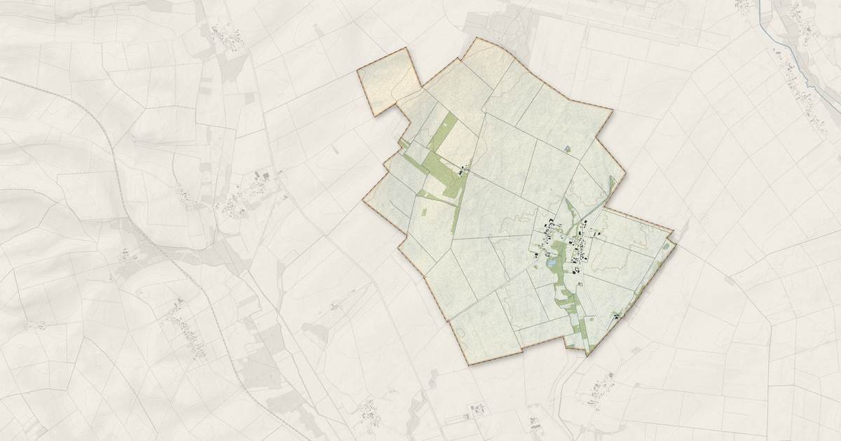 Portrait cartographique de La Chapelle-Lasson : relief, eau, forêts, bâti et voies, calculés à partir des données de l'IGN