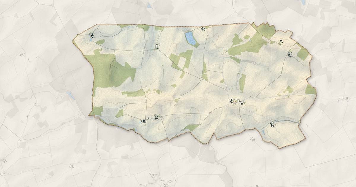 Portrait cartographique de La Chapelle-sous-Orbais : relief, eau, forêts, bâti et voies, calculés à partir des données de l'IGN
