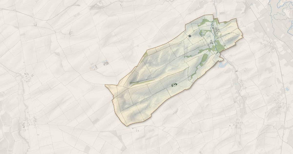 Portrait cartographique de Châtelraould-Saint-Louvent : relief, eau, forêts, bâti et voies, calculés à partir des données de l'IGN