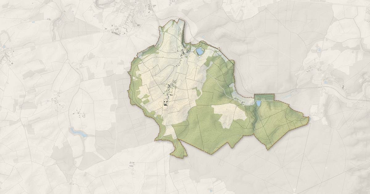 Portrait cartographique de Châtillon-sur-Morin : relief, eau, forêts, bâti et voies, calculés à partir des données de l'IGN