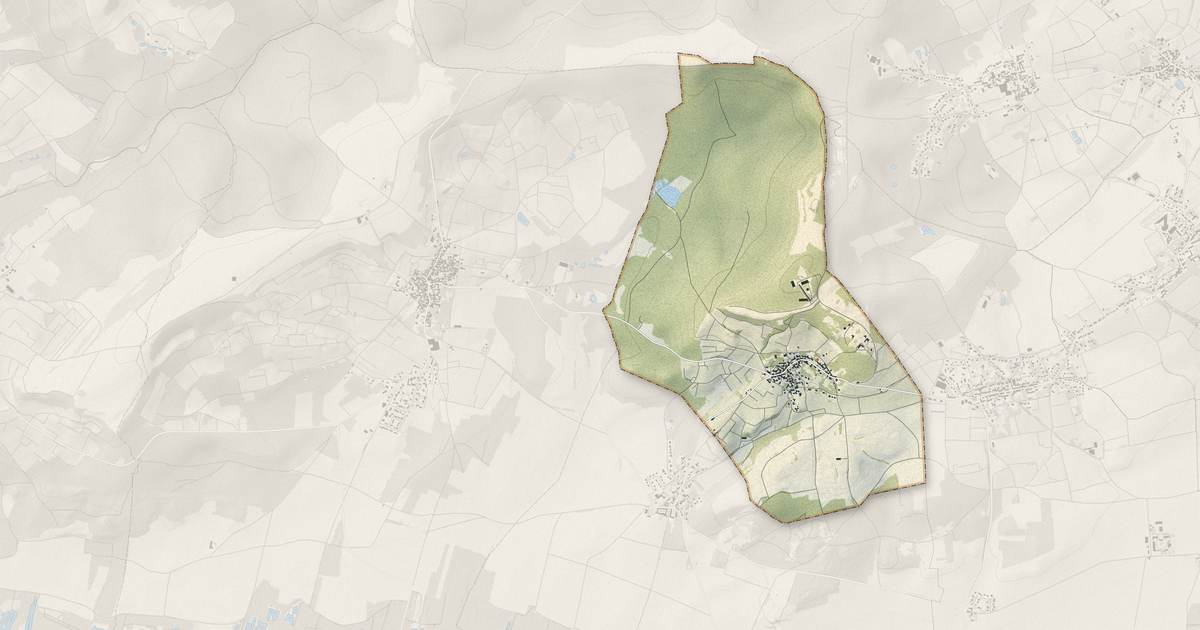 Portrait cartographique de Chenay : relief, eau, forêts, bâti et voies, calculés à partir des données de l'IGN