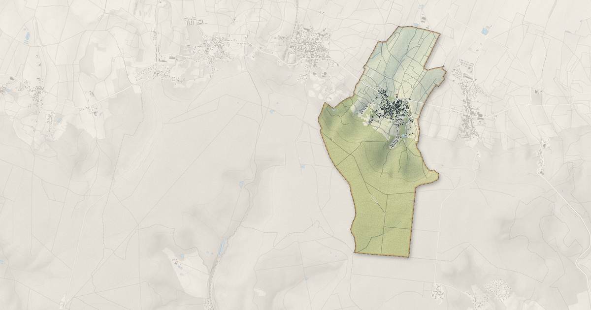 Portrait cartographique de Chigny-les-Roses : relief, eau, forêts, bâti et voies, calculés à partir des données de l'IGN