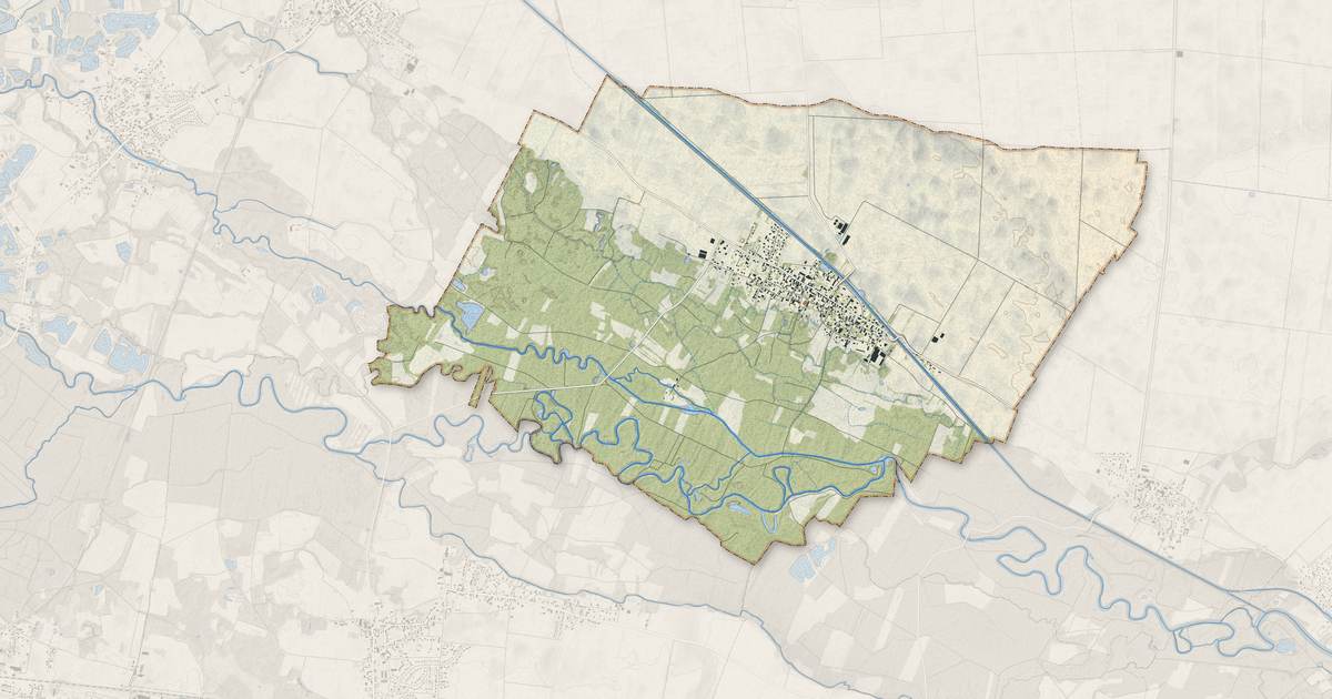 Portrait cartographique de Clesles : relief, eau, forêts, bâti et voies, calculés à partir des données de l'IGN