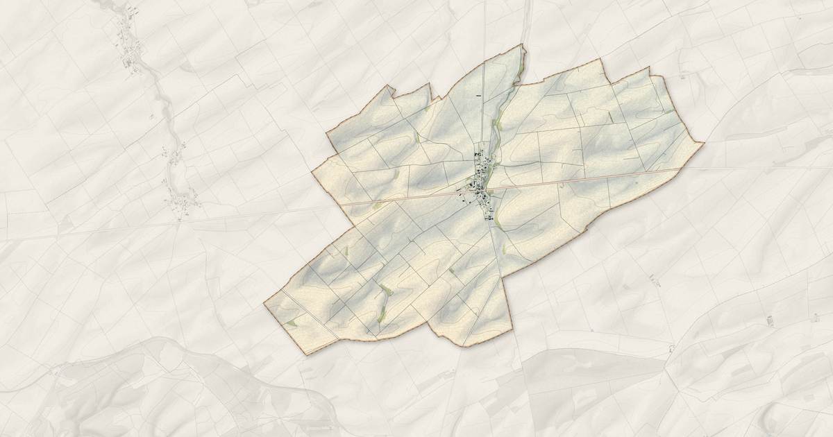 Portrait cartographique de Coole : relief, eau, forêts, bâti et voies, calculés à partir des données de l'IGN