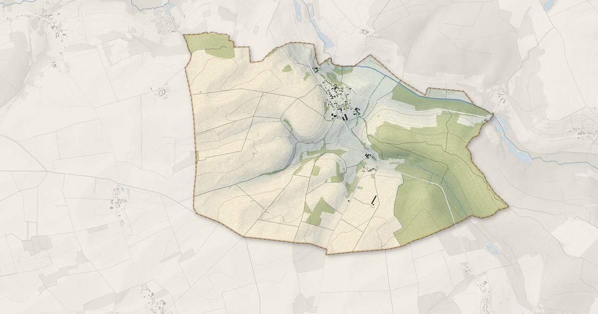 Portrait cartographique de Corfélix : relief, eau, forêts, bâti et voies, calculés à partir des données de l'IGN