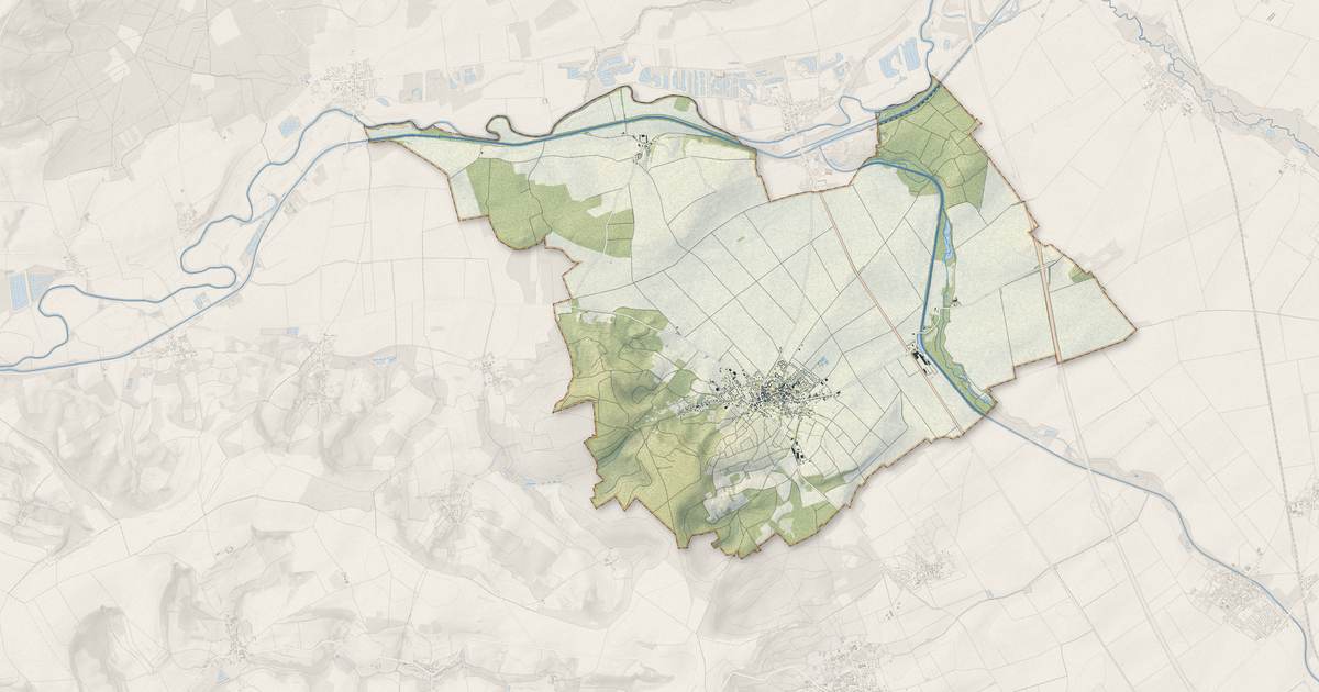 Portrait cartographique de Cormicy : relief, eau, forêts, bâti et voies, calculés à partir des données de l'IGN