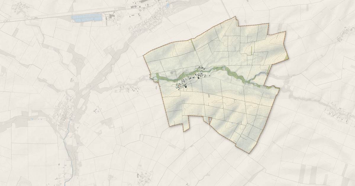 Portrait cartographique de Corroy : relief, eau, forêts, bâti et voies, calculés à partir des données de l'IGN