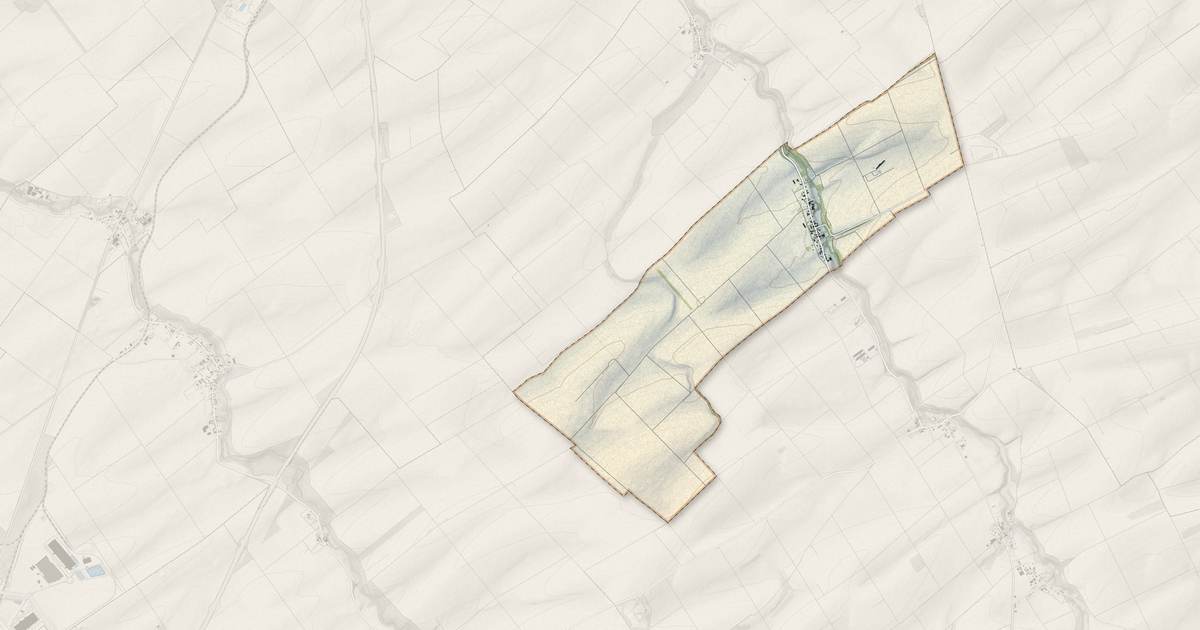 Portrait cartographique de Coupetz : relief, eau, forêts, bâti et voies, calculés à partir des données de l'IGN
