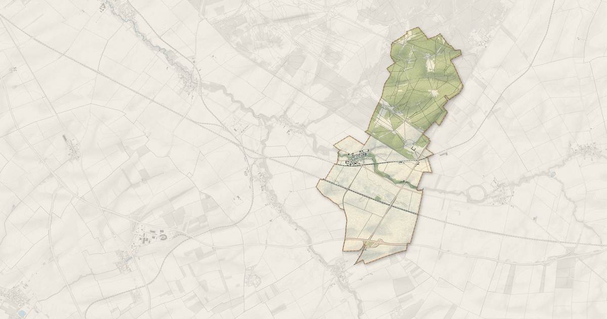 Portrait cartographique de Cuperly : relief, eau, forêts, bâti et voies, calculés à partir des données de l'IGN