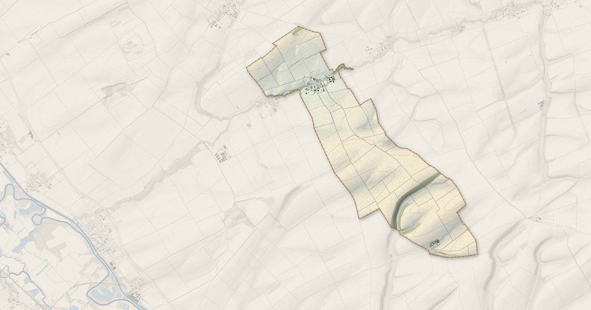 Portrait cartographique de Dampierre-sur-Moivre : relief, eau, forêts, bâti et voies, calculés à partir des données de l'IGN
