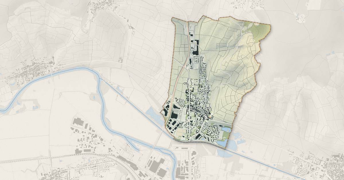 Portrait cartographique de Dizy : relief, eau, forêts, bâti et voies, calculés à partir des données de l'IGN
