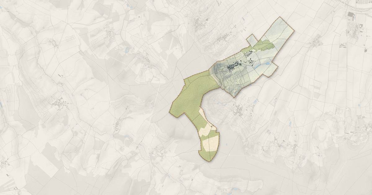 Portrait cartographique de Écueil : relief, eau, forêts, bâti et voies, calculés à partir des données de l'IGN