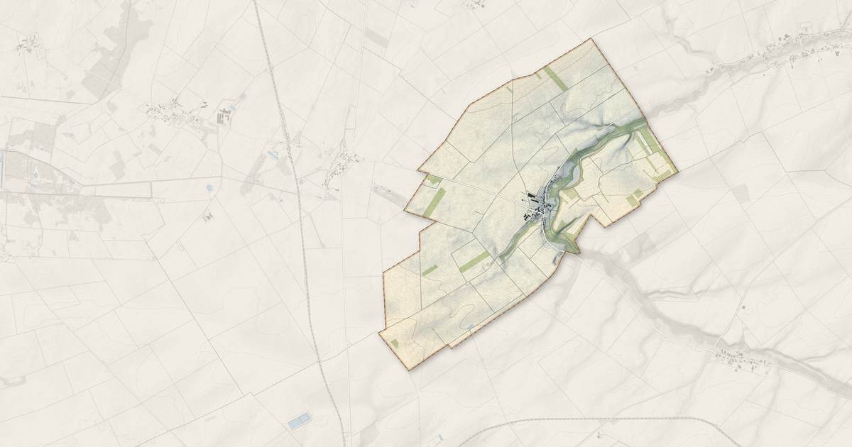 Portrait cartographique de Écury-le-Repos : relief, eau, forêts, bâti et voies, calculés à partir des données de l'IGN