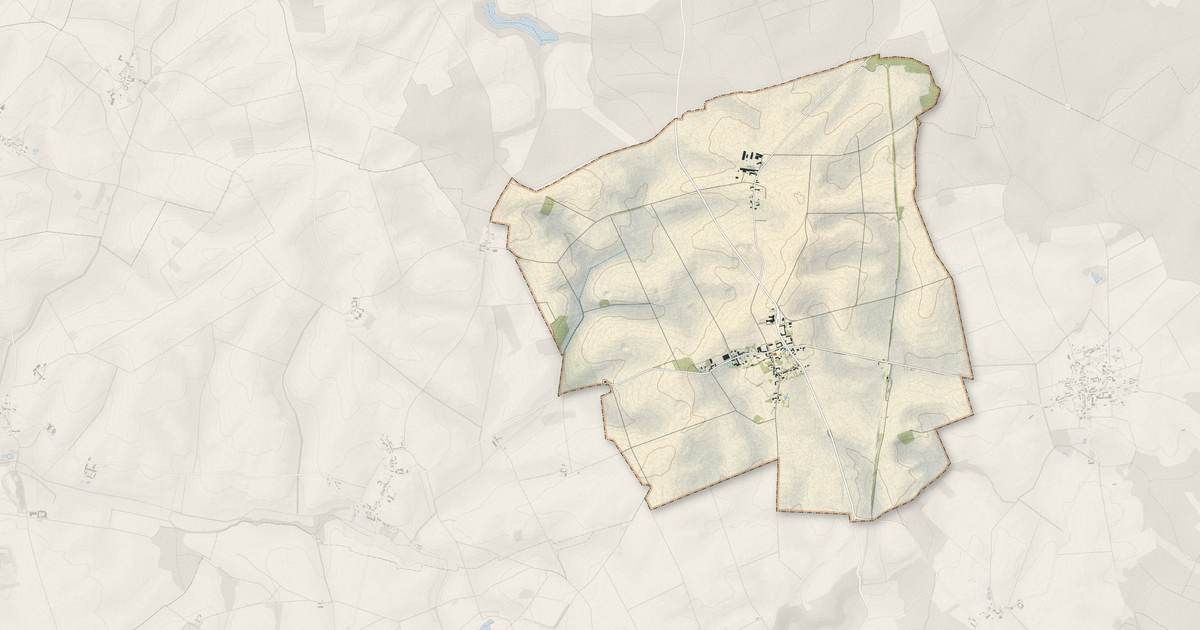 Portrait cartographique de Les Essarts-le-Vicomte : relief, eau, forêts, bâti et voies, calculés à partir des données de l'IGN