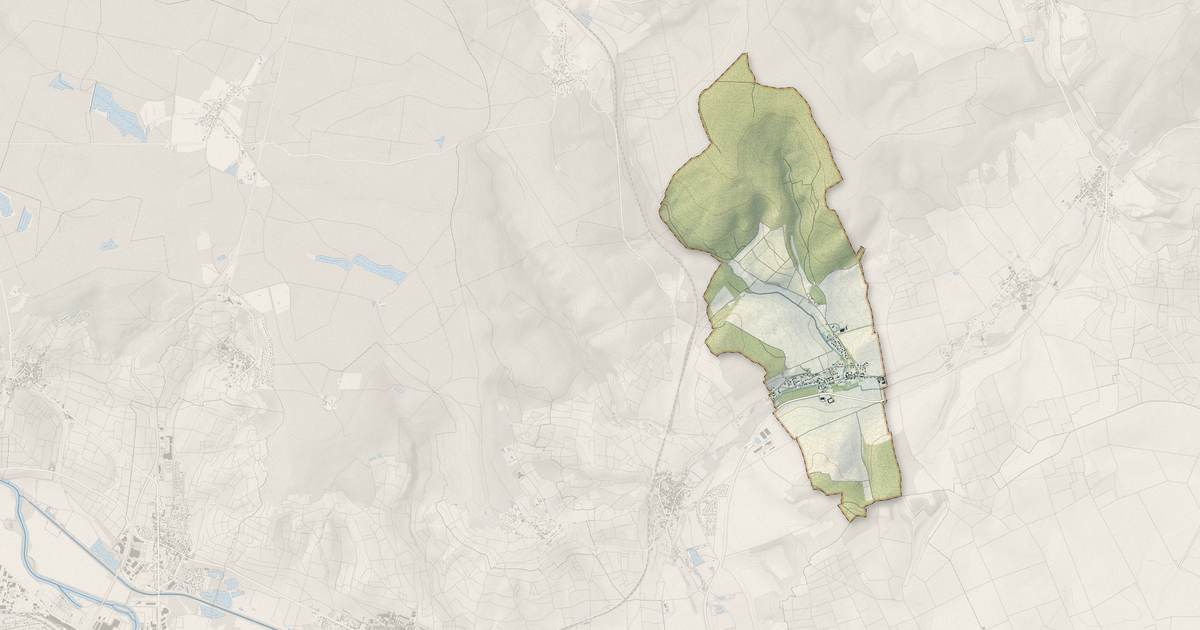Portrait cartographique de Fontaine-sur-Ay : relief, eau, forêts, bâti et voies, calculés à partir des données de l'IGN