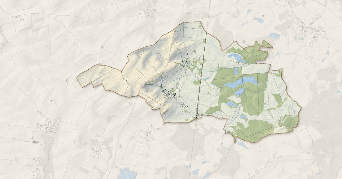 Portrait cartographique de Gigny-Bussy : relief, eau, forêts, bâti et voies, calculés à partir des données de l'IGN